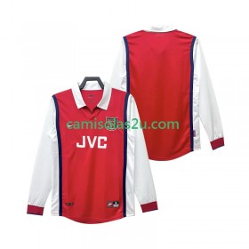 Camisolas de futebol Arsenal 1999 Retro Equipamento Principal 1998 Manga Comprida